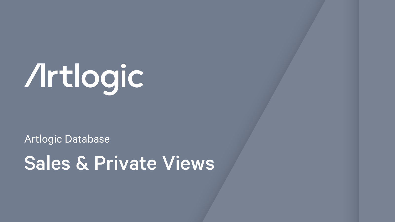 Sales & Private Views