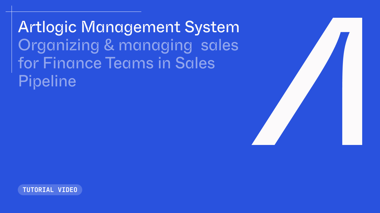 Organizing & Managing Sales for Finance Teams
